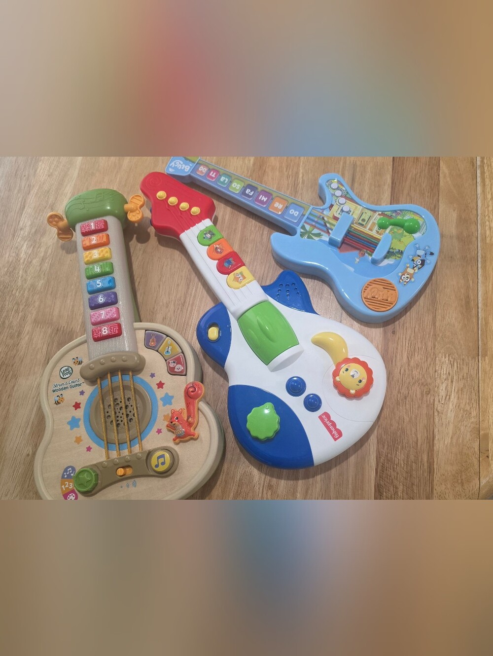 Trio of Musical Guitars
